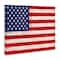 Stupell Industries Rustic American Flag Red White Blue Distressed Pattern Canvas Wall Art